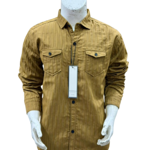 Men’s Stylish Cotton Casual Shirt – Camel Brown
